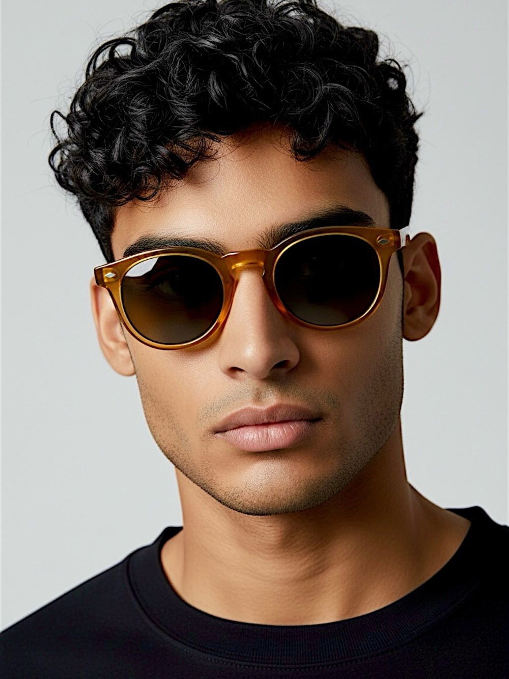 Oliviero Toscani Sunglasses | Honey Amber Yellow Acetate Frames